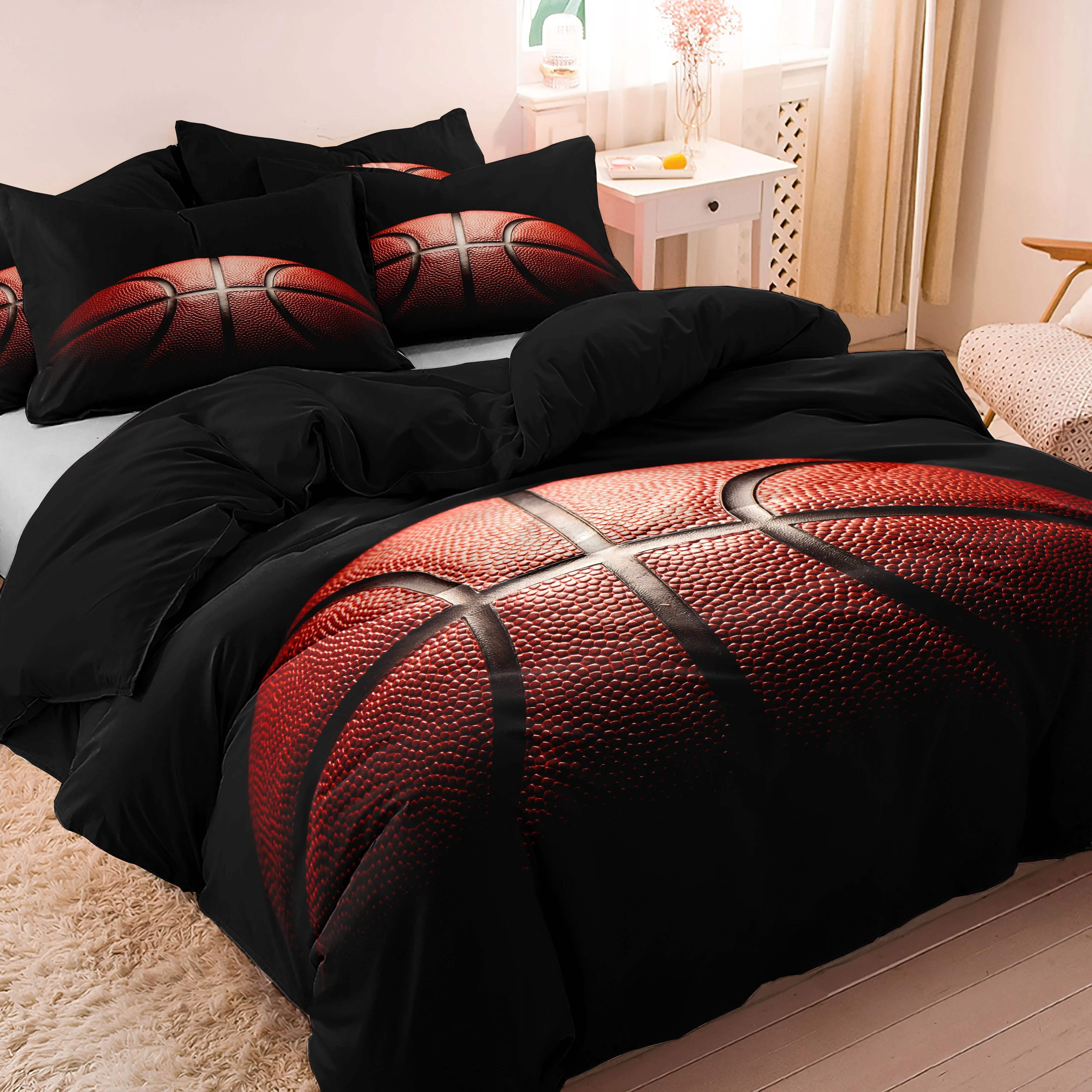 Anime Basketball Bettwäsche Set 3D Gedruckt Bettbezug Set Weiche Einzel Twin Doppel Königin Größe Bett Set Hause Dekorationen Für Schlafzimmer – Detail 5