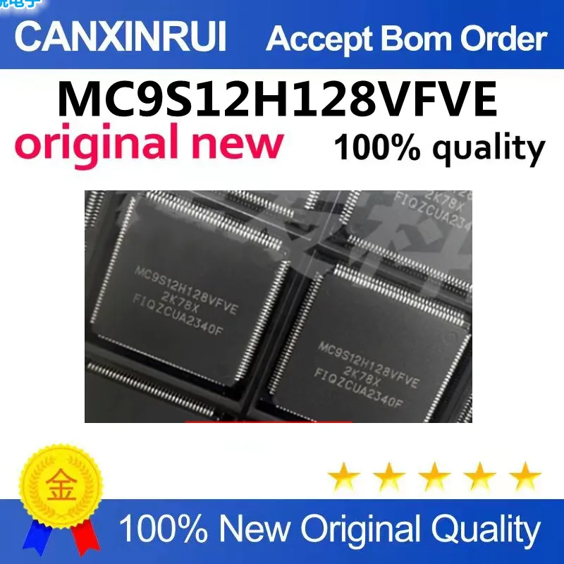 MC9S12H128VFVE MC9S12H128 QFP144 package IC chip brand new original surfacemount