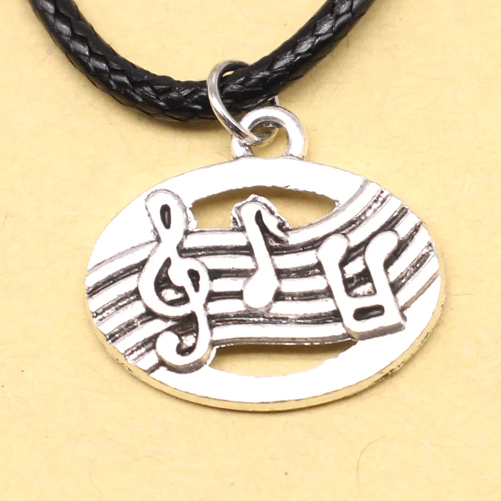 1 Piece Music Notation Choker Necklac Jewelry Trendy 18x20mm