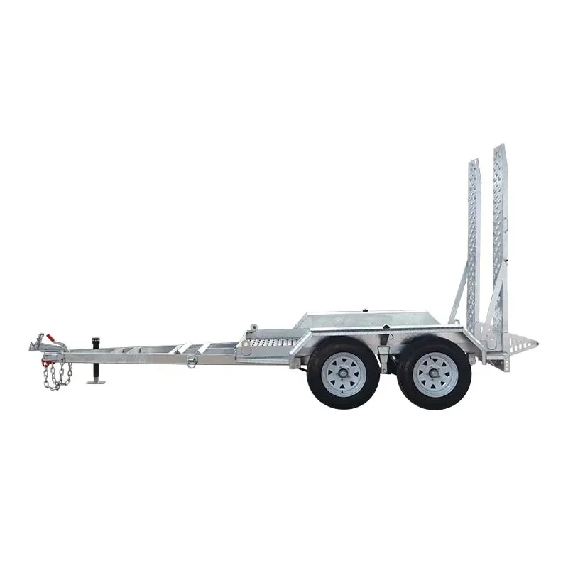 Digger Trailer for Mini Digger Galvanized