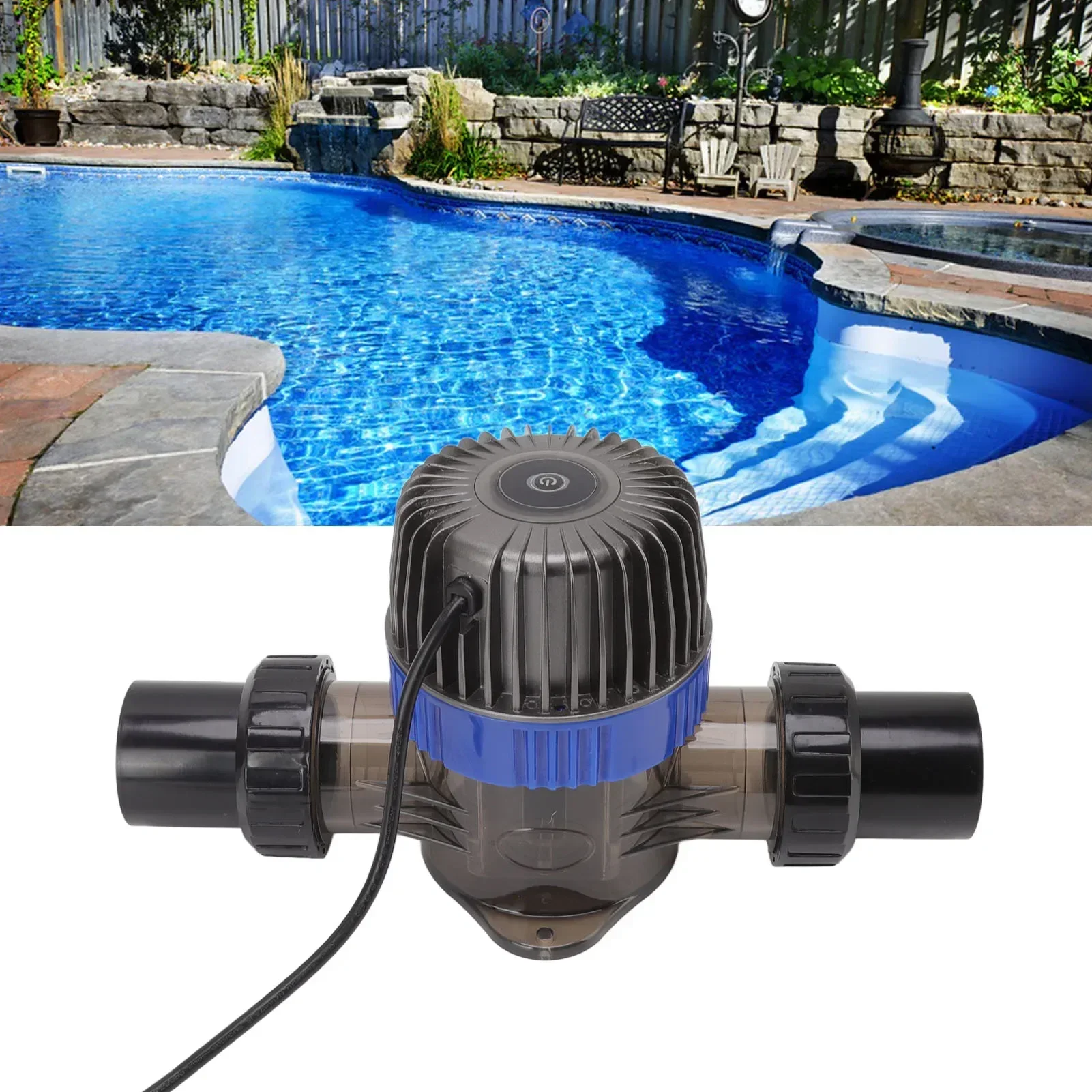 forSC-2/4/6/8 Pool Salt Chlorinator 2 Gears Intelligent Control Salt Chlorine Generator Cell for SPA Swimming Tank HT