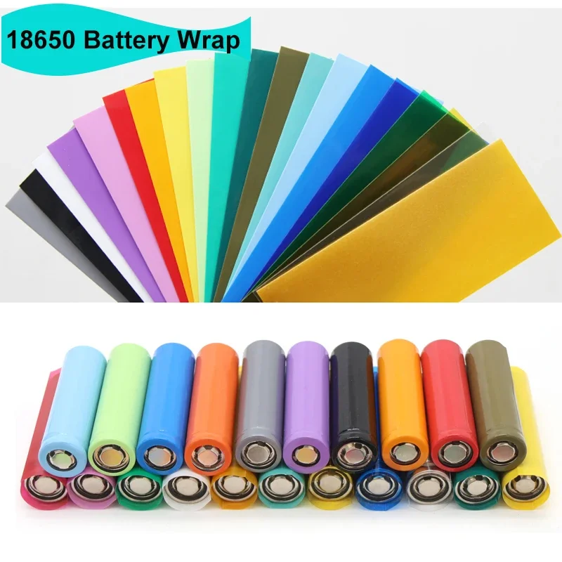 PVC 18650 Obudowa na baterie Taśma foliowa na baterie Precut Rękaw termokurczliwy Przewody Baterie Termokurczliwa rurka termokurczliwa Osłona rury