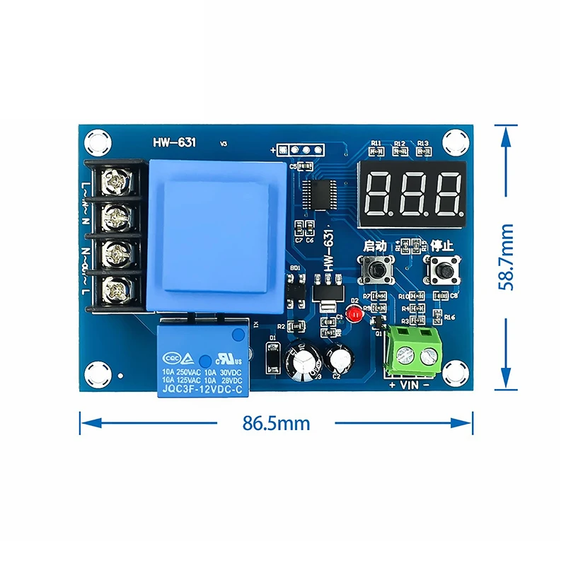 1PC Lithium Storage Battery Charger Control Switch Protection Board XH-M602 Digital Control Battery Charging Control Module