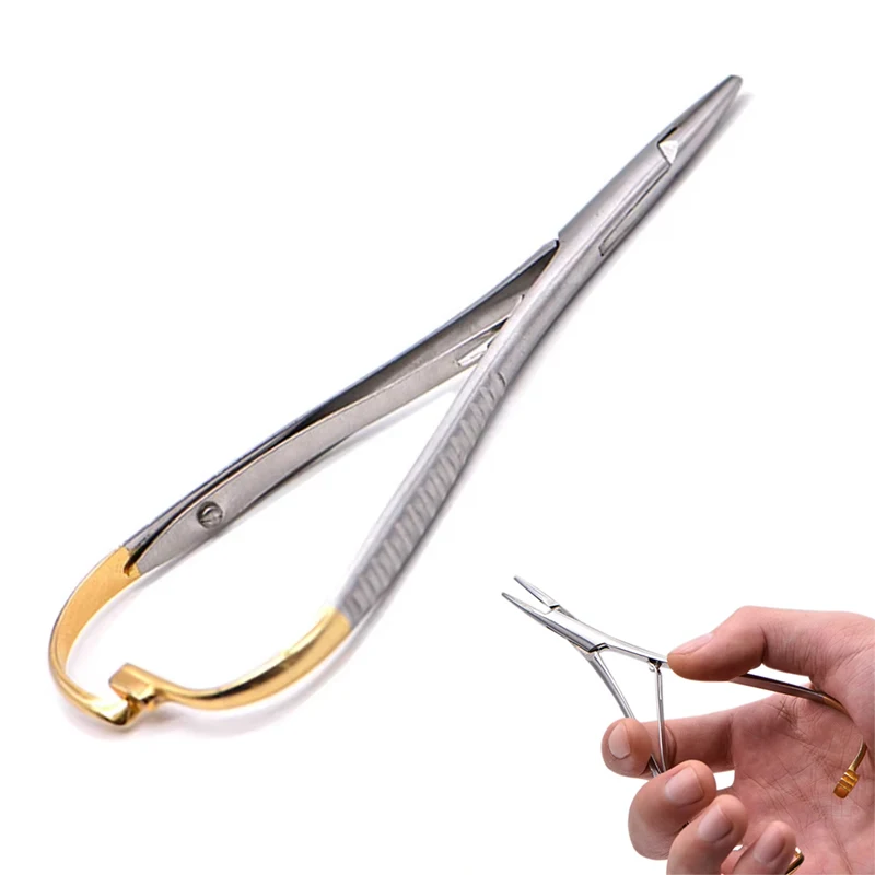 

Держатель стоматологической иглы 14 см, щипцы из нержавеющей стали, ортодонтические хирургические пинцеты, инструменты для оборудования для стоматологической клиники