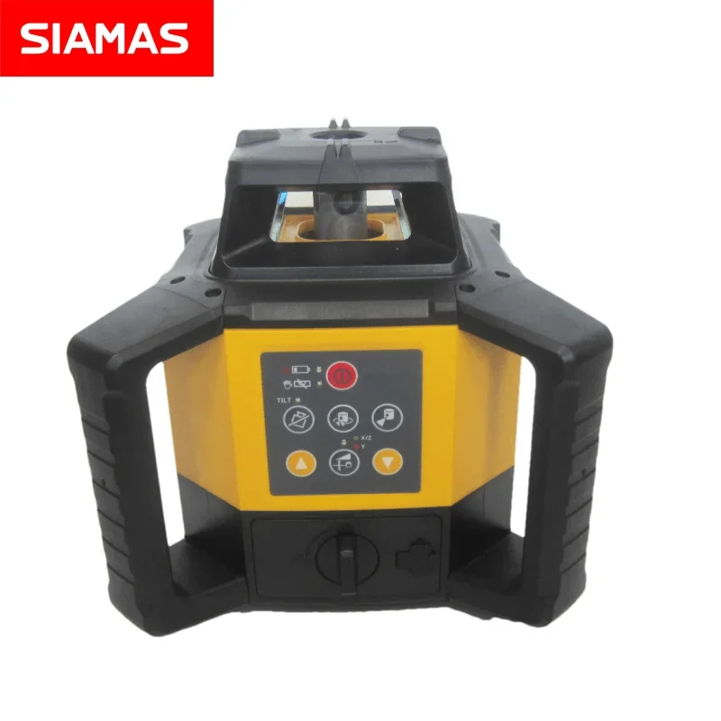 SIAMAS 500m Rotary Laser Level Red Green 360 Degree Rotating Detector Self-leveling Laser Receiver