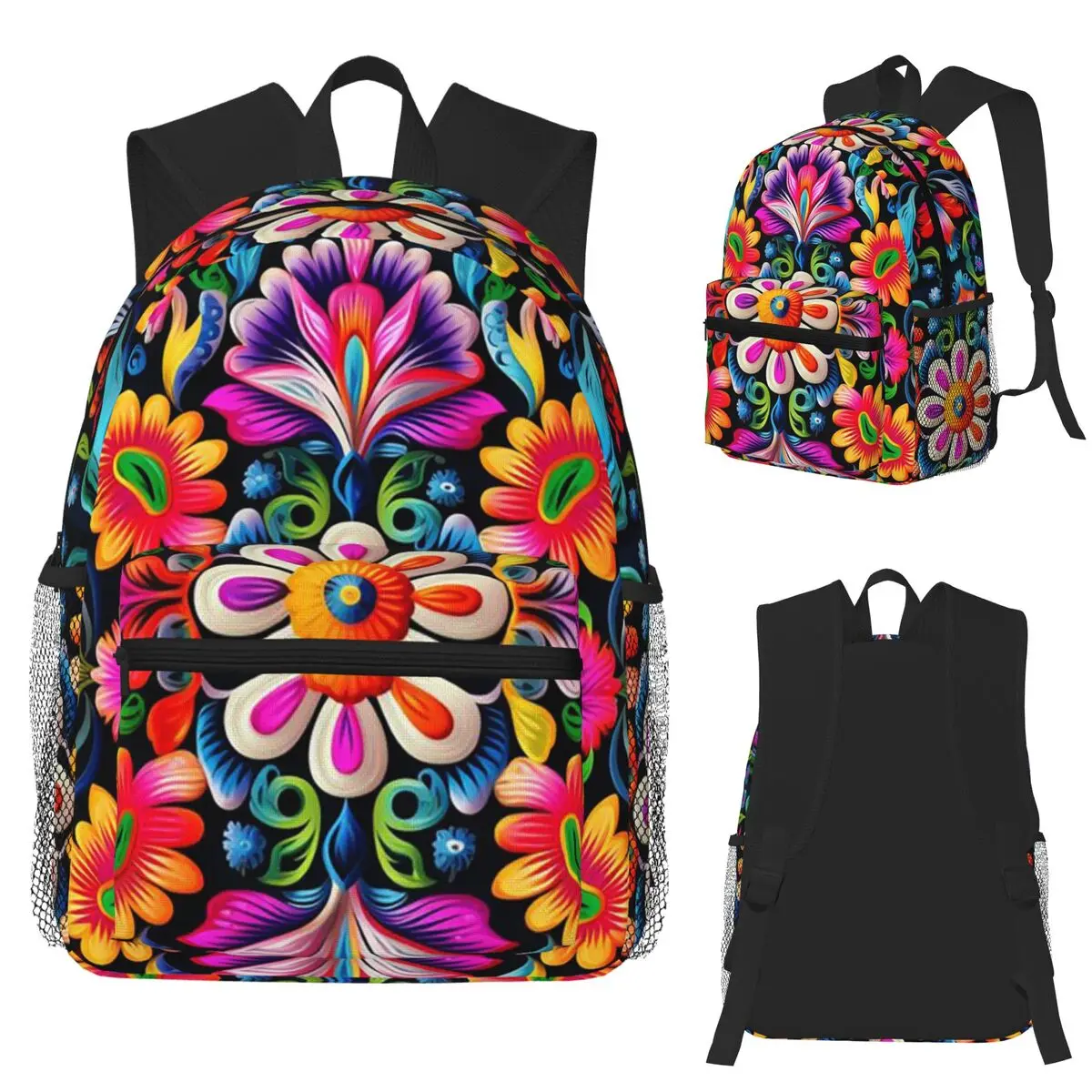 

Мексиканский винтажный Flroal Rebozos Mexicanos, студенческий рюкзак, школьная сумка, походный дорожный рюкзак для мужчин и женщин, сумка для книг, сумки на плечо