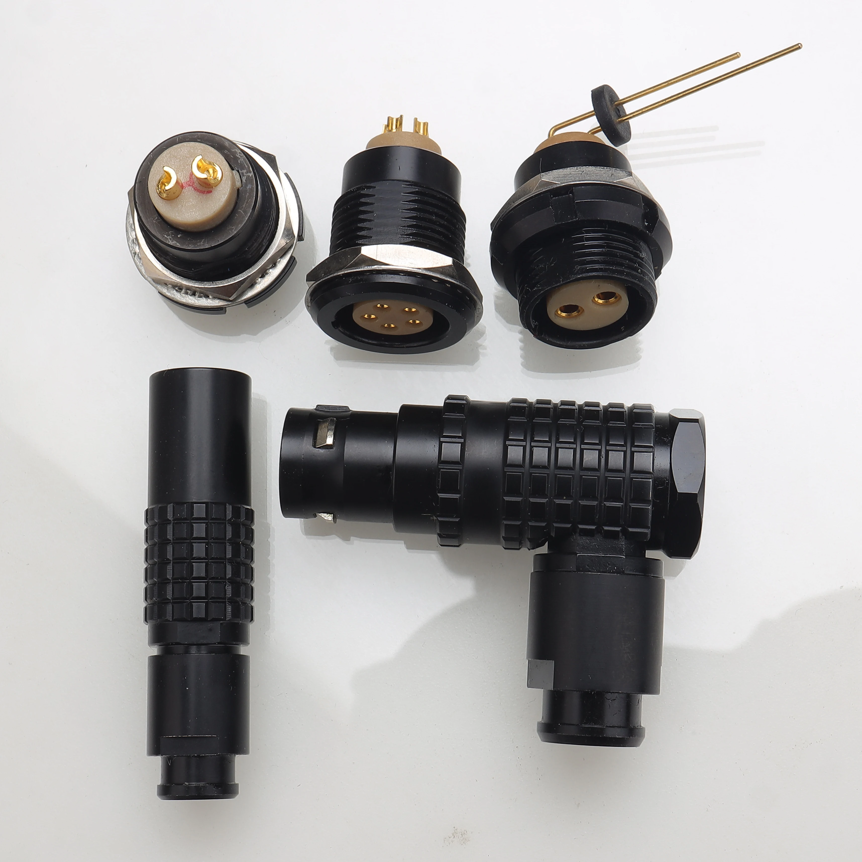 

FGG EGG ECG FHG PHG 2B Black round plug and socket connector 2 3 4 5 6 7 8 10 12 14 16 18 19 20 22 24 26pin 2B connector