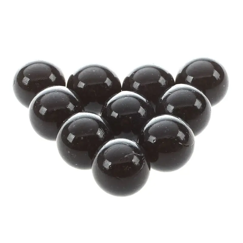 10 Pcs Marbles 16mm glass marbles Knicker glass balls decoration color nuggets toy black