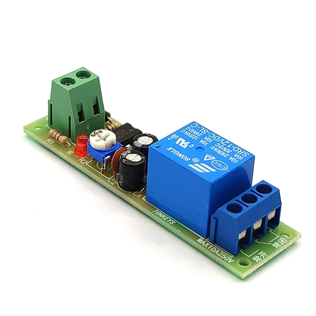 5V12V24V NE555 power-on timing module on timing automatic disconnection relay module 555 monostable time module JK02