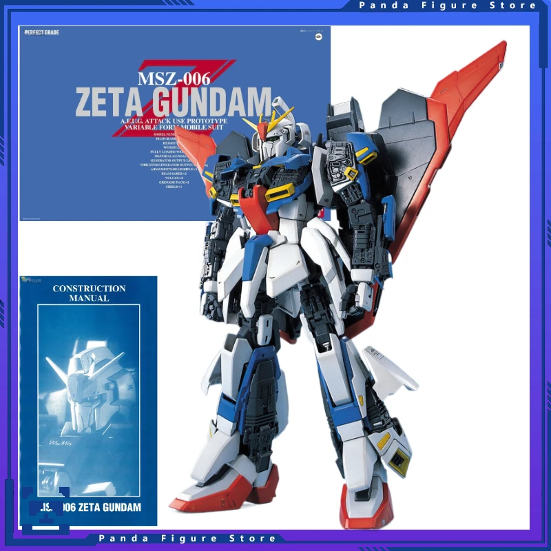 

Bandai PG 1/60MSZ-006 ZETA GUNDAM A.E.U.G ATTACK USE PROTOTYPE VARIABLE FORM MOBILE SUIT Action Figure Toys Assembly Model Gift