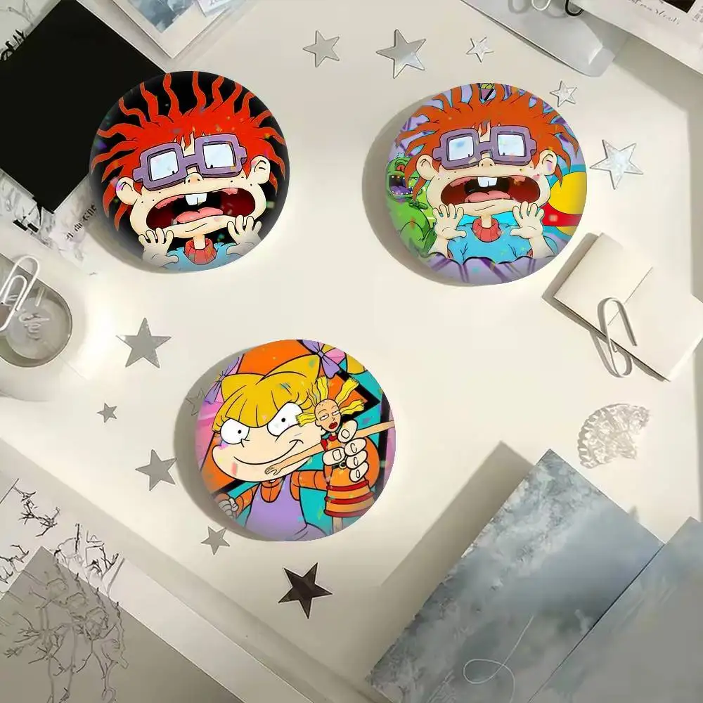 Rugrats-Chuckie Finster  25 32 44 58 75mm Badges Personalized Round Brooches Pins Accessory Gift