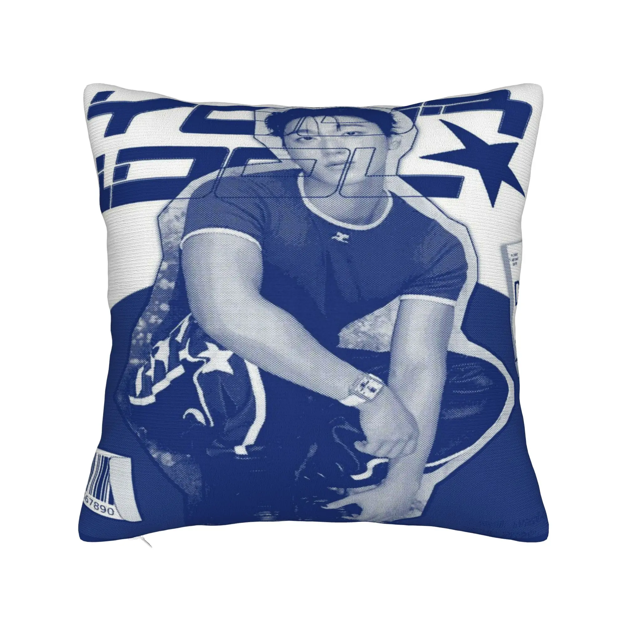 choi san bad ateezs Pillowcases Merch Printed Cushion Cover  Pillow Covers Home Decoration Zippered Multiple Sizes