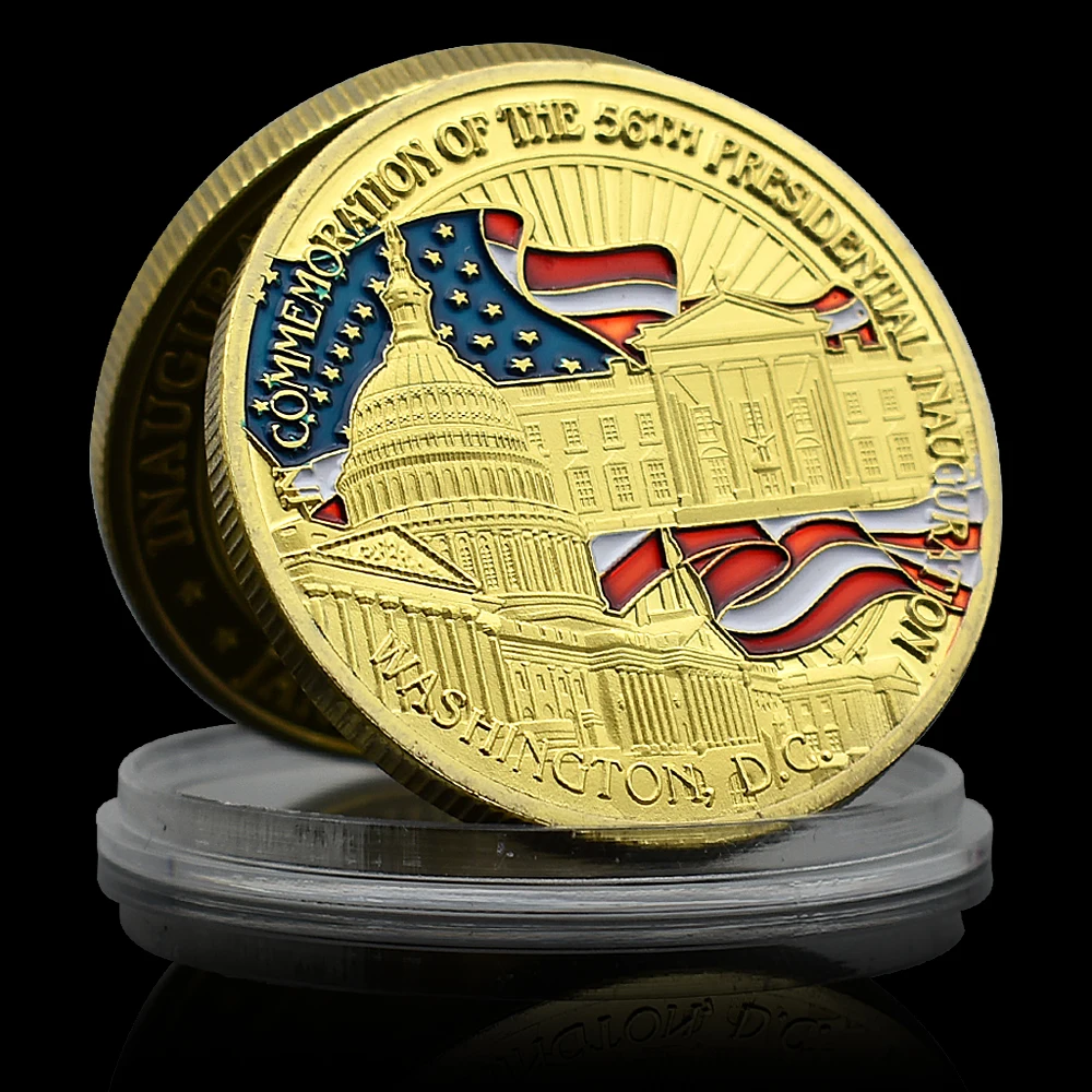 Barack Hussein Obama Commemorative Coin Metal The 44th President of The United StatesChallenge Coin Holiday Gift