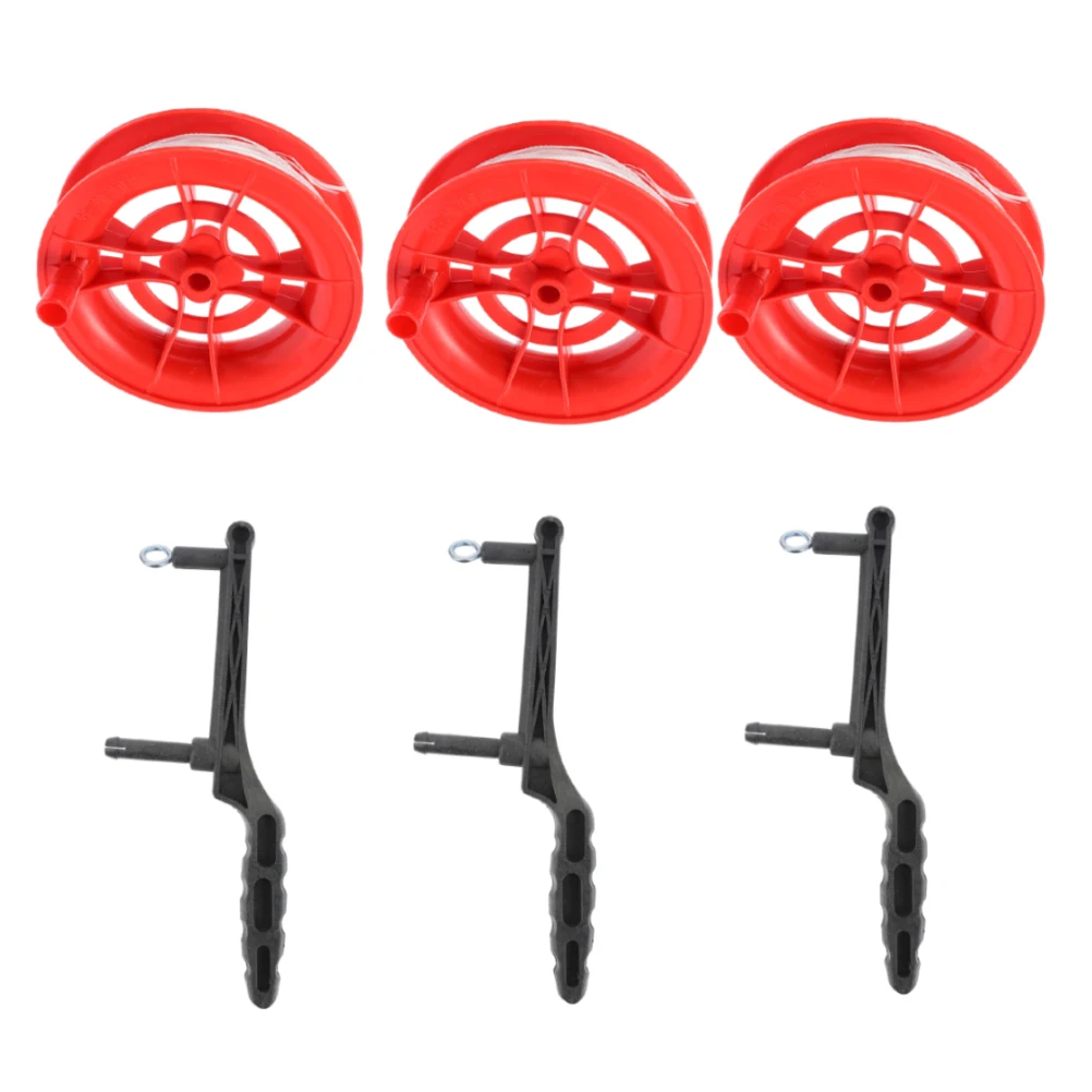 

3pcs Kite String Kite Reel Winder Outdoor Kite Accessories for Flying Kites with 100m Line (Random Style)