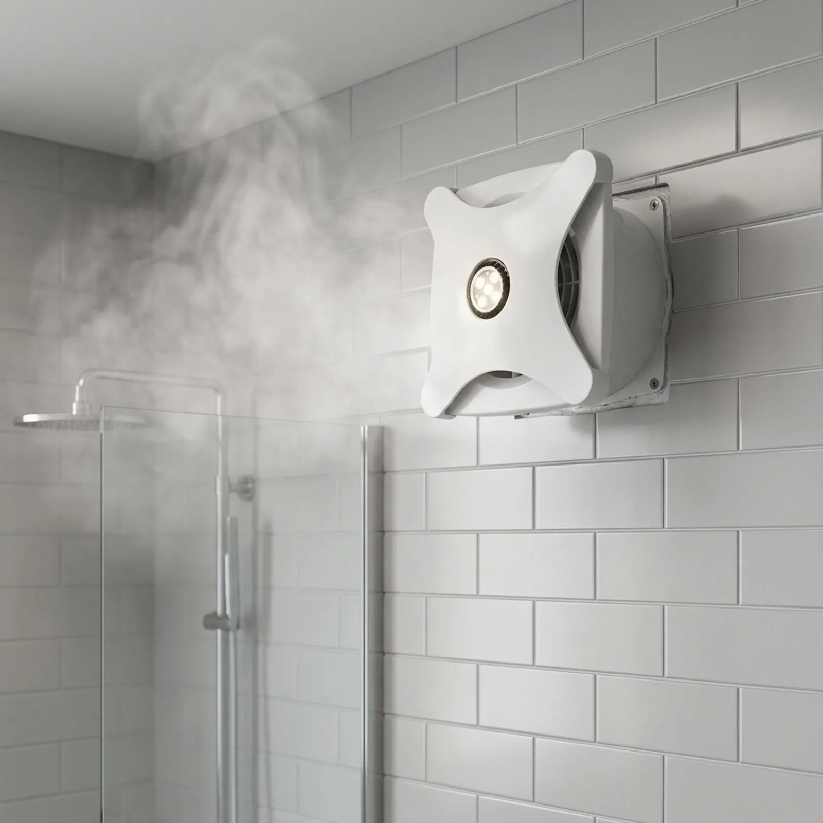 Contemporary Bathroom Ceiling Ventilation Fan with LED Light Silent for Air Vent for exhaust for a Clean and Free