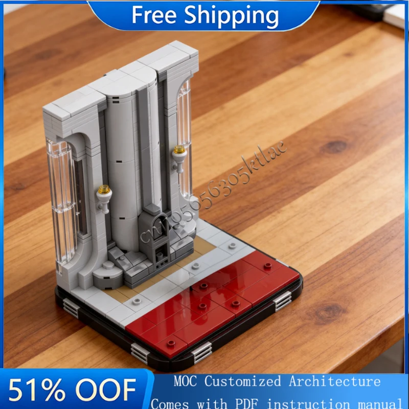 

Конструктор MOC «Храмовые коридоры» из 341 детали: развивающая модель для сборки, подарок для мальчиков и девочек на день рождения, креативный набор для демонстрации