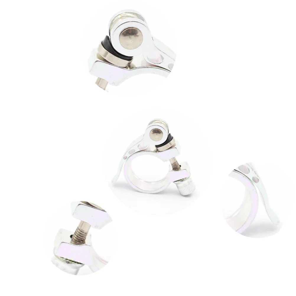 

4Pcs 31.8mm Quick Release Seatpost Clamp Ergonomic Design for Cycling Easy Adjustments on The Yellow Silver Blue