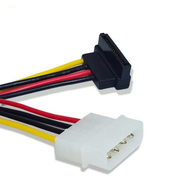 20cm 4 Pin Molex IDE Female TO 15pin Serial ATA Female Power Supply Cable for SATA SSD D Plug To 15 Pin SATA Conversion Cable