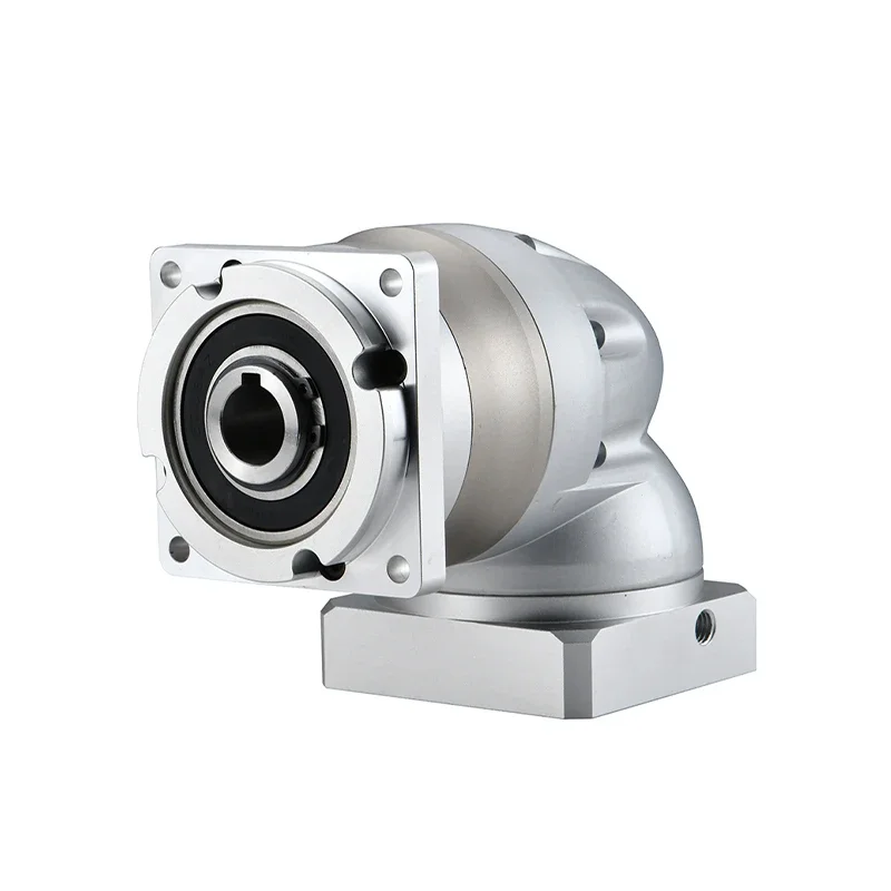 Diwager Series 60mm Round Flange Right Angle Planetary Gearbox Reducer , Three Stage Reduction Ratio 60:1- 512:1 For S(PZK060A)