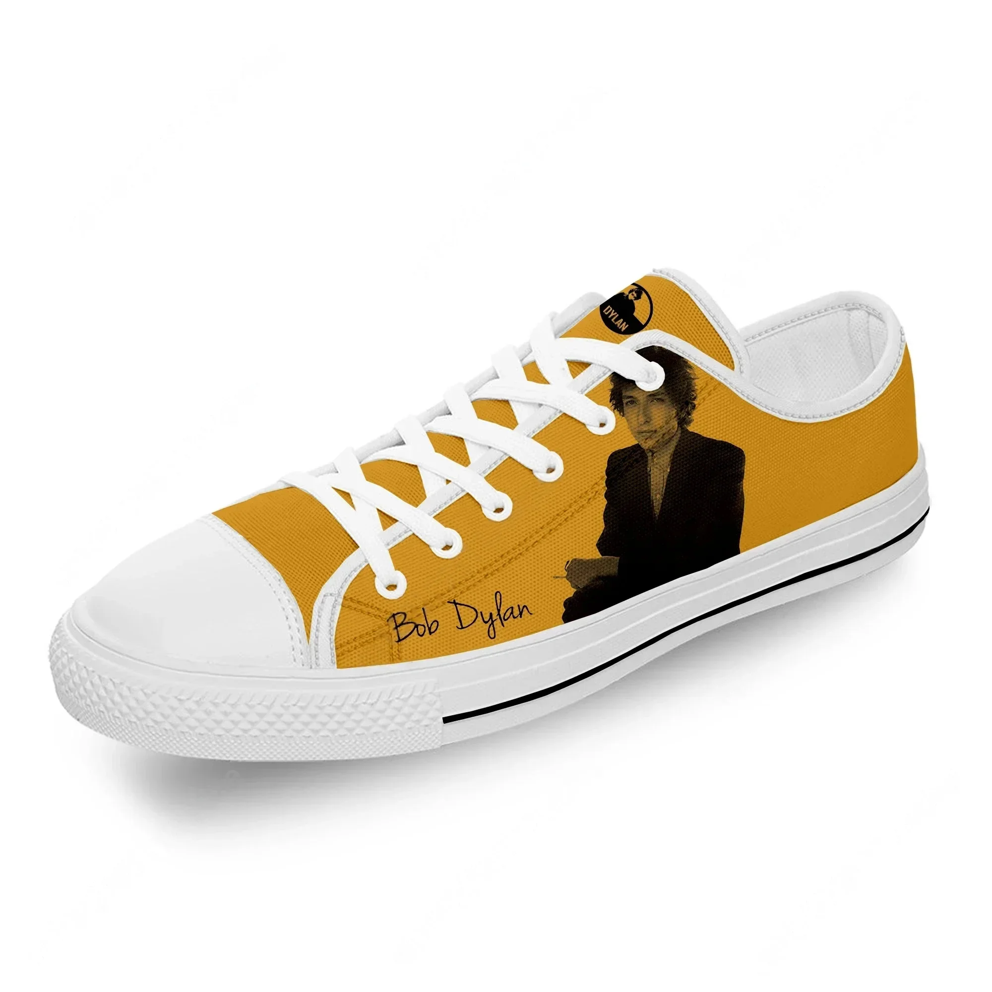 

Кеды унисекс с 3D-принтом в стиле рок-музыканта Боба Дилана, белые, легкие, дышащие, из ткани, с низким верхом