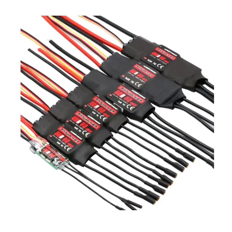 Hobbywing Skywalker ESC, multiple specs 15A/20A/30A/40A/50A/60A/80A, built-in UBEC speed controller for RC aircraft assembly