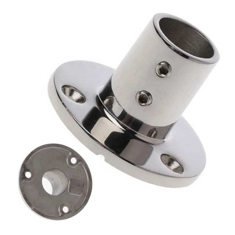 Części łodzi i akcesoria podstawa ręczna poręcz 0.98 "(25mm) rura okrągła łódź morska ze stali nierdzewnej 90 stopni