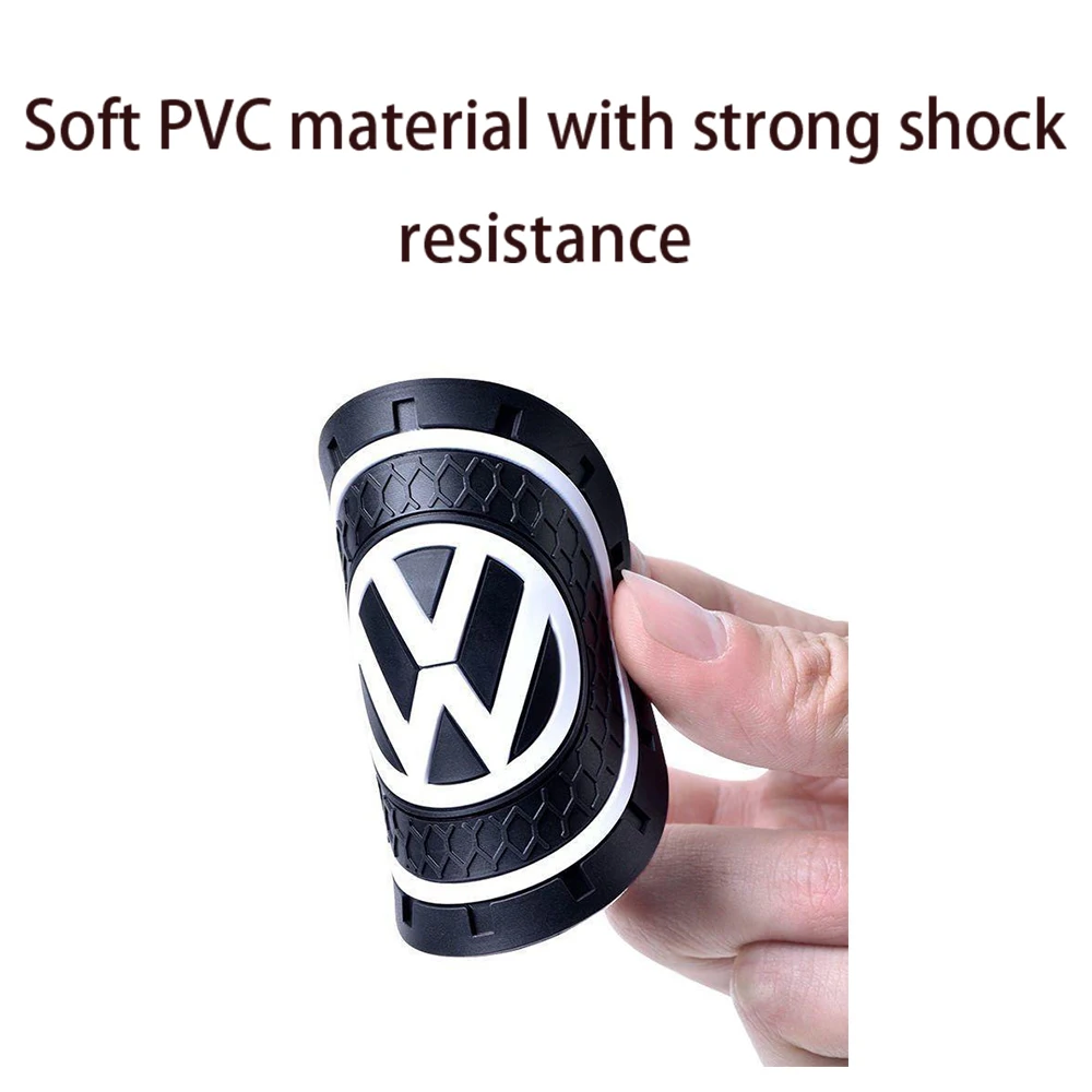 2PCS Car Water Cup Bottle Holder Anti-slip Pad Silica Gel Mat for Volkswagen Golf 4 mk5 Passat b8 b5 VW Sharan Polo 6R Tiguan