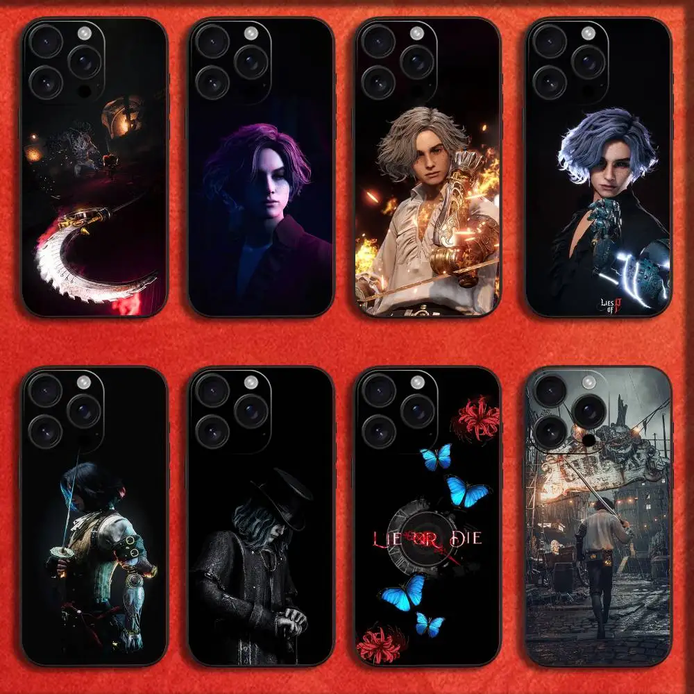 

Game L-Lies Of P Phone Case For iPhone 16,15,14,13,12,11,Pro,XS,Max,XR,Plus,E,SE4,Mini Black Fashion Cover