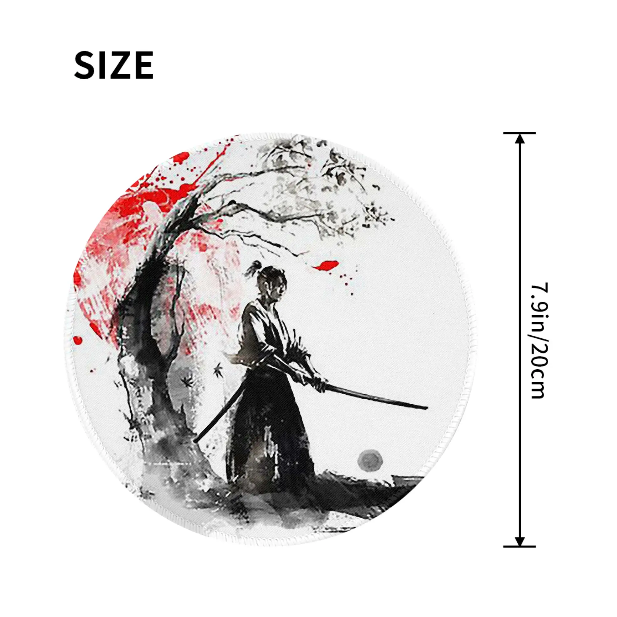 Japanese Samurai Mouse Pad Computer Keyboard Mouse Mat Gaming PC Laptop Desk Mat Office Accessories Table Mats