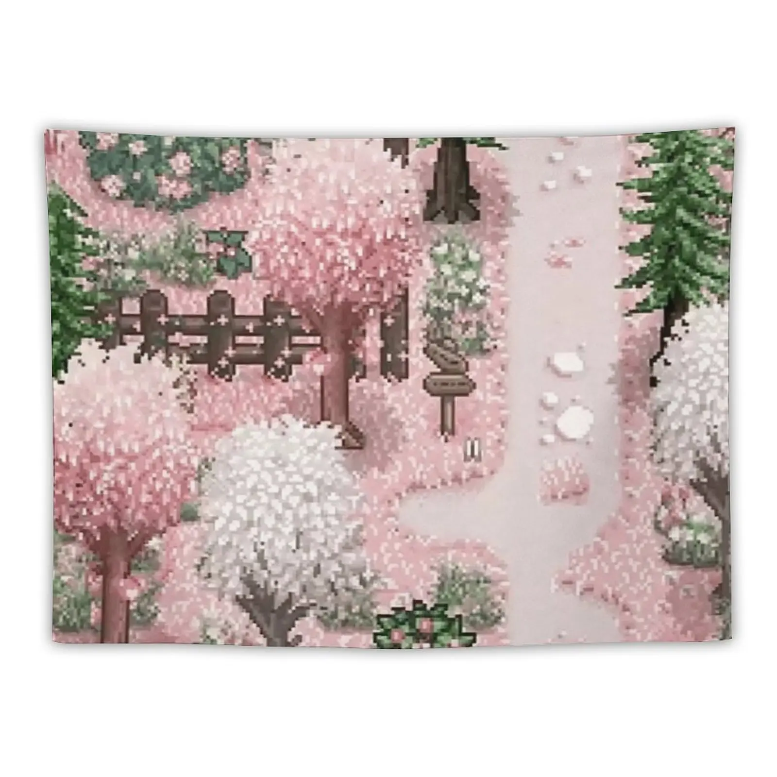 Stardew valley pink aesthetic Tapestry Kawaii Room Decor Wall Decor Room Aesthetic