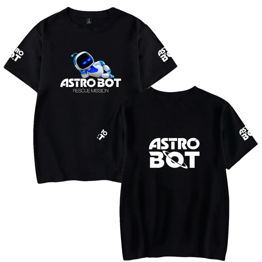 Game ASTRO BOT Cartoon T-shirt Boys Girls Baby Kids Clothes Cotton Short Sleeve Top for Boy Children's Clothing Astrobot Costume