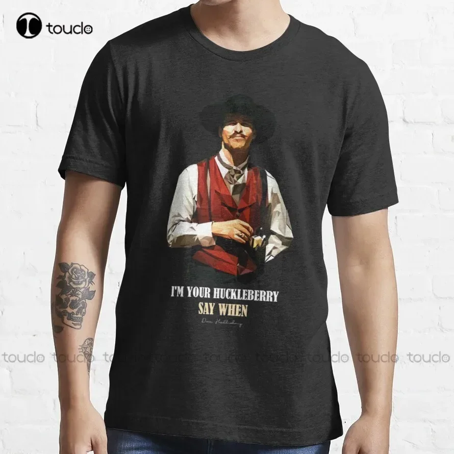 Doc Holliday Tombstone Shirt T-Shirt Fishing Shirts Custom Aldult Teen Unisex Digital Printing Tee Shirt Fashion Funny Xs-5Xl