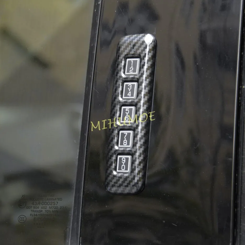 For 2021-2026 Ford F-150 F150 Carbon Fiber B-Pillar Password Keypads Lock Cover Trims 2025 2024 2023 2022