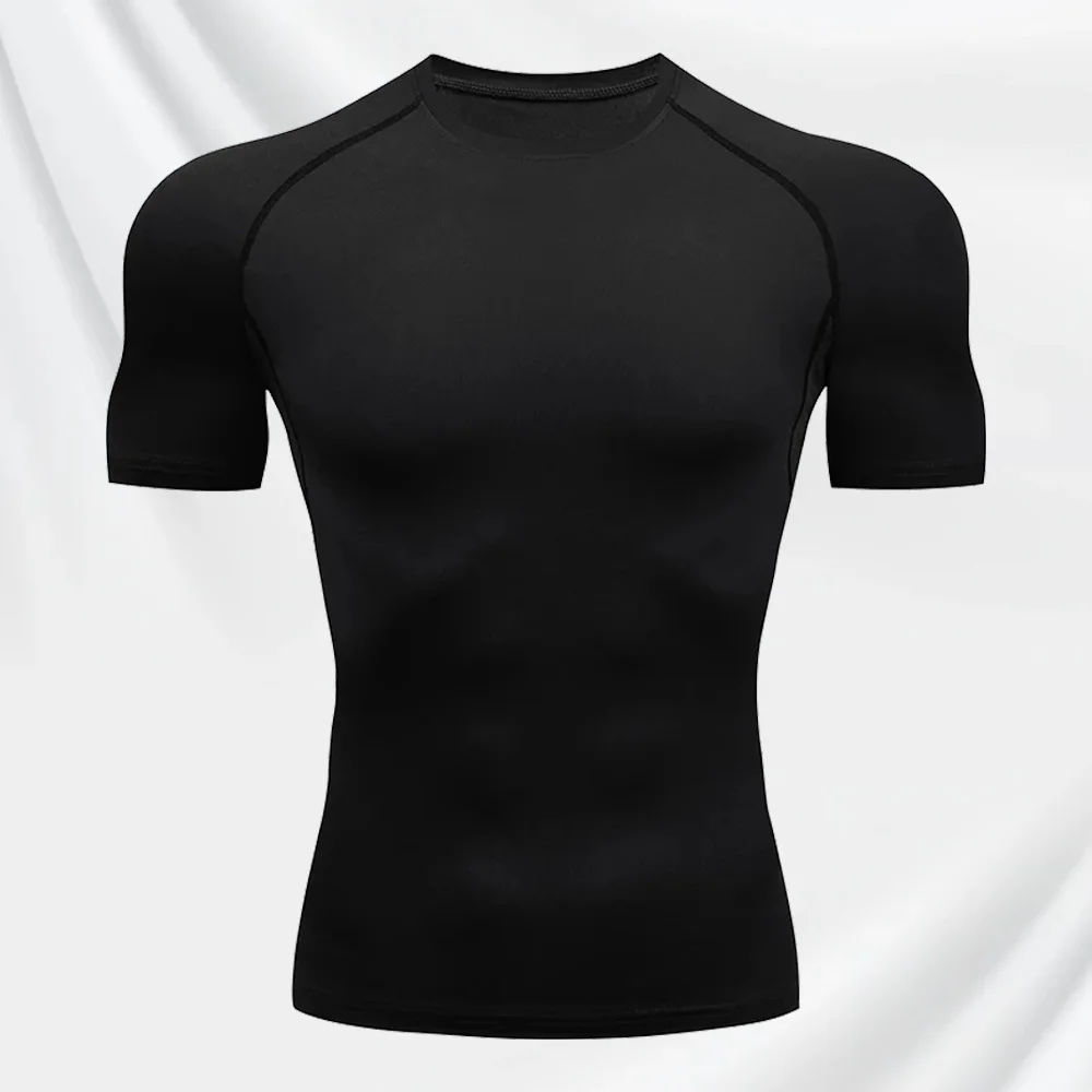 Thin Fashionable Compression Shirt Short-sleeved Summer Cycling Basketball Training Quick-drying T-shirt Casual Sportswear S-3XL