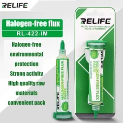 Relife RL-422-IM Lead-free Halogen-free Solder Paste Special Flux for Maintenance Solder Tools Safety Environmental Protection