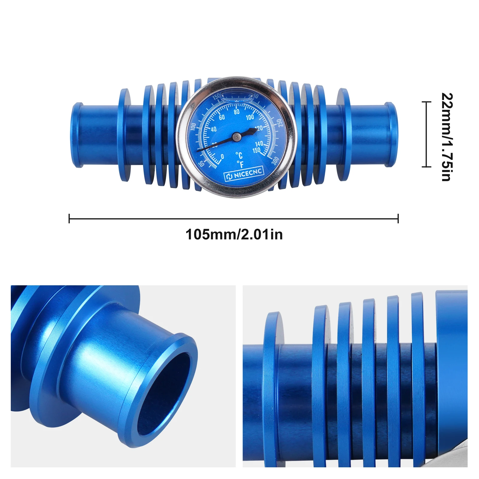 NICECNC Für Yamaha Raptor 700R 2009-2026 ATV Kühler-Wassertemperaturanzeige Kühler-Kühlmittel Für Yamaha Banshee 350 Honda – Detail 9