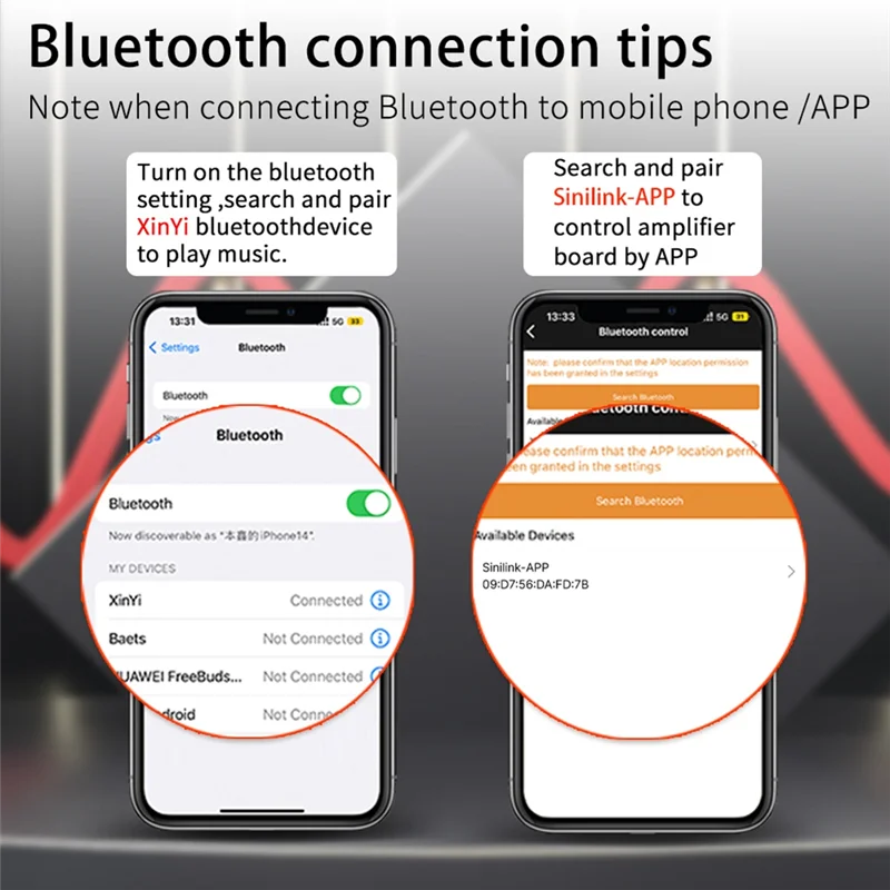 B24B XY-301W أحادية 30 واط بلوتوث مضخم الصوت الرقمي مجلس ل TWS صحيح مكبرات الصوت اللاسلكية ستيريو متوافق #5
