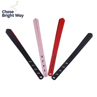 PU Leather Paddle Slapper Whip For Horse Training Enhance Pain Equestrian Training Horse Whip Equestrian Riding Crops 2