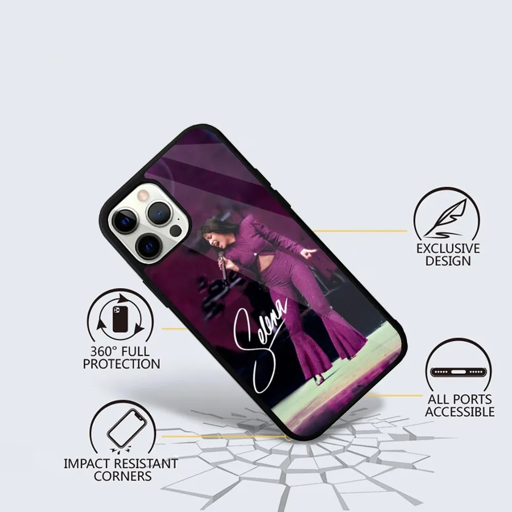 Selena Quintanilla Latin Artist 90s Phone Case For iPhone 16,15,14,13,12,11,Plus,Pro,Max Mini Magsafe Magnetic Wireless Charging