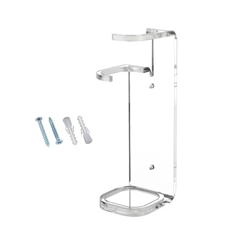 1pc Acrylic Clear Light Saber Stand Simple Sword Organizer For Exhibition Hall Restaurant Wall Mount Storage Rack With Screws