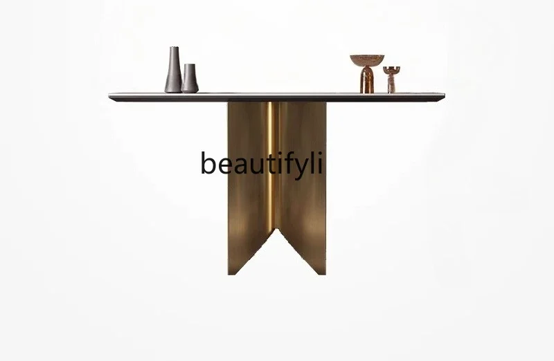 

Light Luxury Entrance Cabinet Modern Simple Slate Home Designer High-end Entrance Cabinet B3