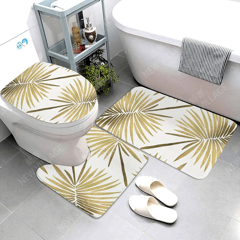 Anti-slip Bath Mat Bathroom Rug Shower Mat Decorative Absorbent Foot Mat Entrance Bathtub toilet rug simple Nordic Modern plant