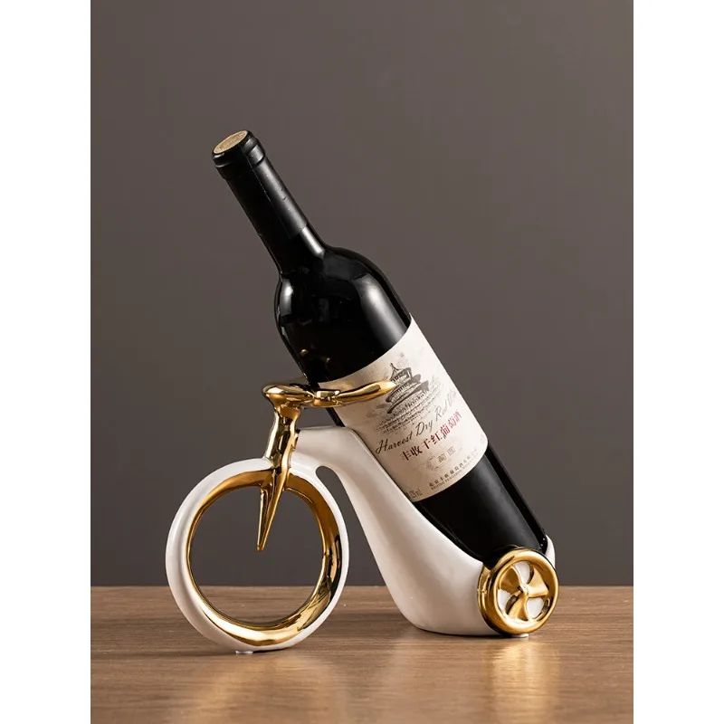 Ornament light luxury high-end side cabinet wine cabinet decoration wine shelf living room display shelf