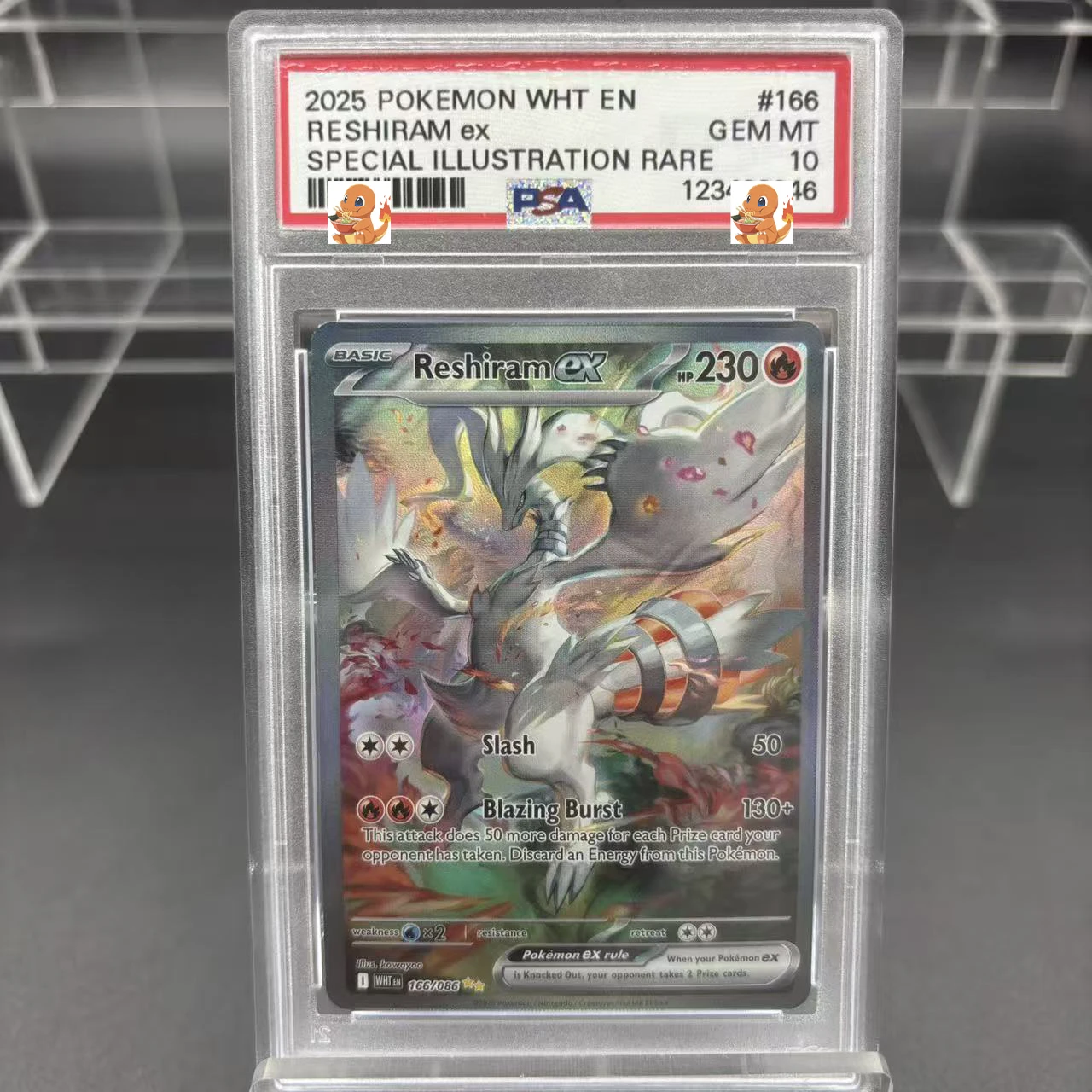 Diy 1 stks/set Pokemon PTCG PSA Mewtwo GX Seismitoad Self Control Verzamelen Handtekening Trading Flash Card Anime Cartoon Gift