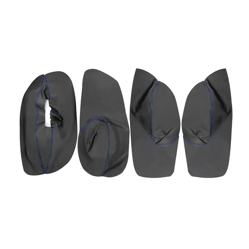 فقط LHD 4 أبواب سيارة لينة الجلود مسند الذراع غطاء لشركة فولكس فاجن جولف 4 MK4 جيتا 1998 1999 2000 - 2004 2005 باب مسند الذراع غطاء لوحة الكسوة #2