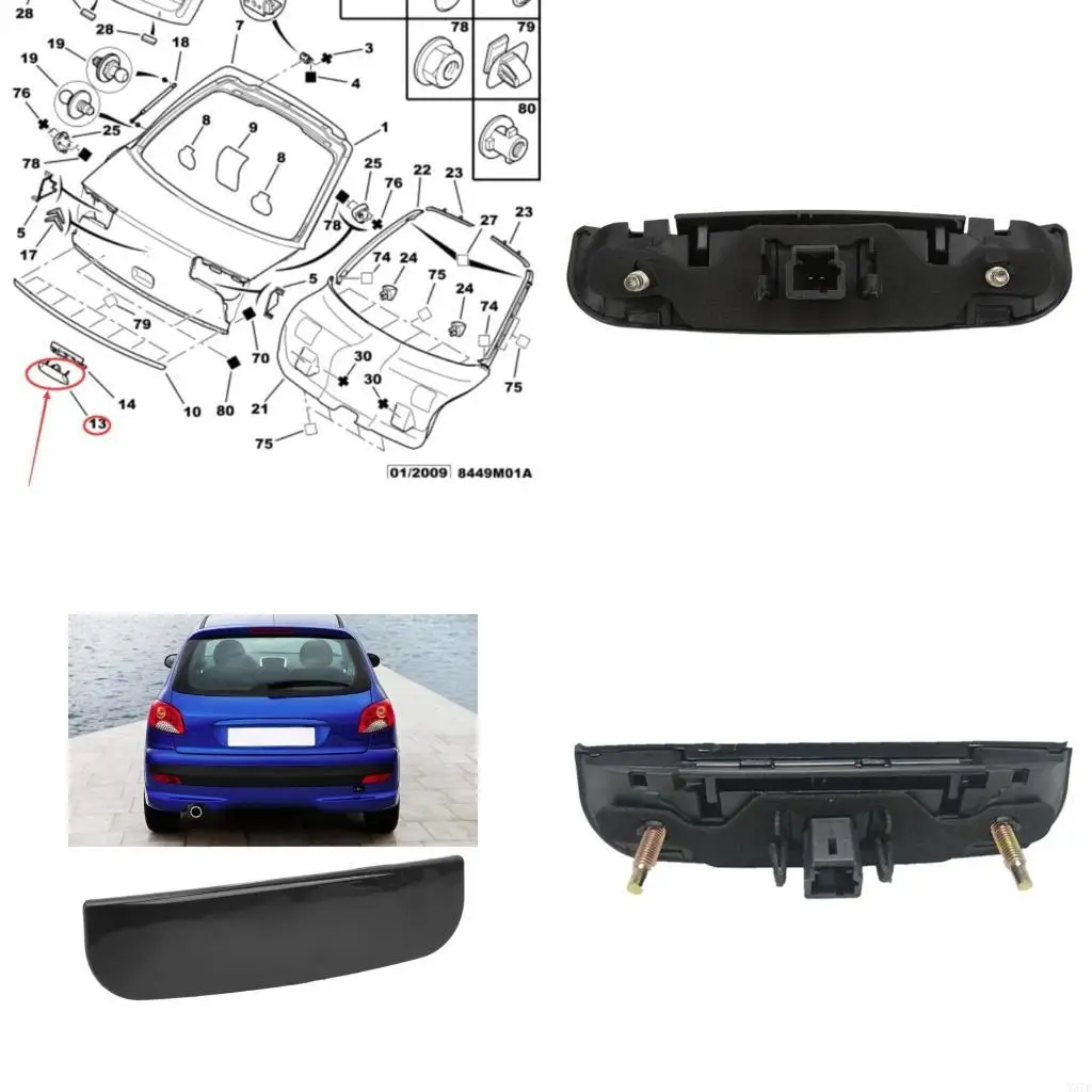 

Tailgate Release Button/Switch for 206/207/307 Elysee C2/C4 8726Q8 X37F