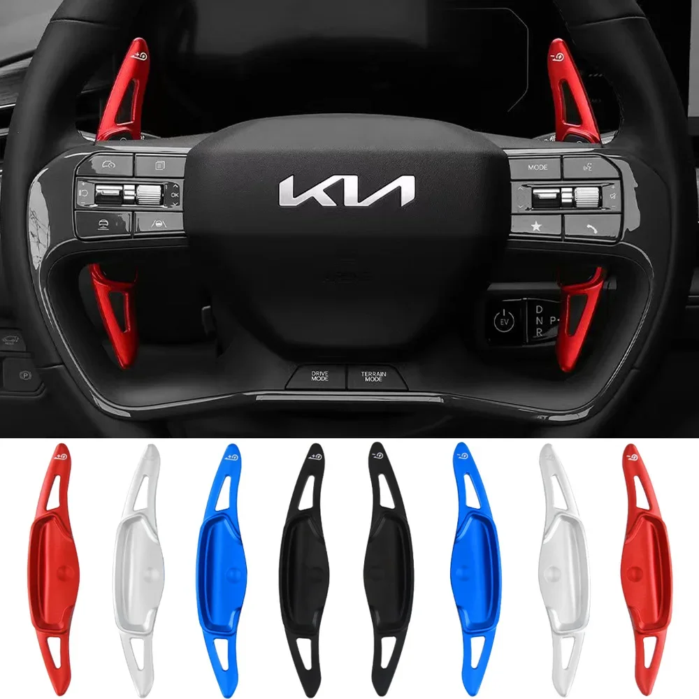 

For KIA EV9 GT-Line Launch Edition 2023 2024 Car Steering Wheel DSG Paddle Shift Extension Stickers Accessories