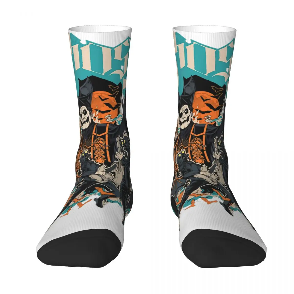 Hip Hop Ghost Spooky Lover Men Women Round neck Socks Impera Maestro Windproof Novelty Spring Summer Autumn Winter Stockings