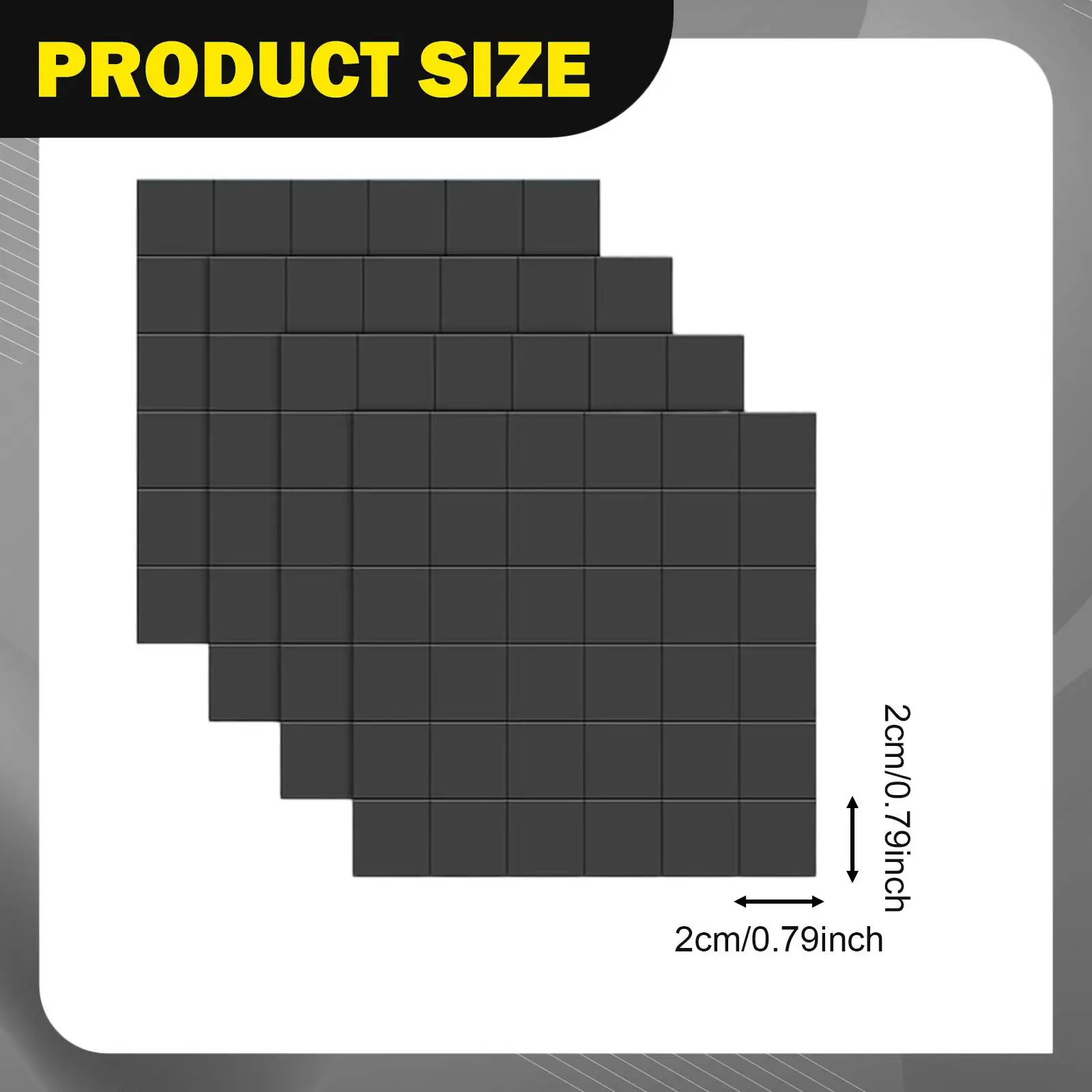 Magnetic Squares Versatile Rubber Refrigerator Stickers Easy Peel Stick Magnet Tape for Art Project Home Office Classroom