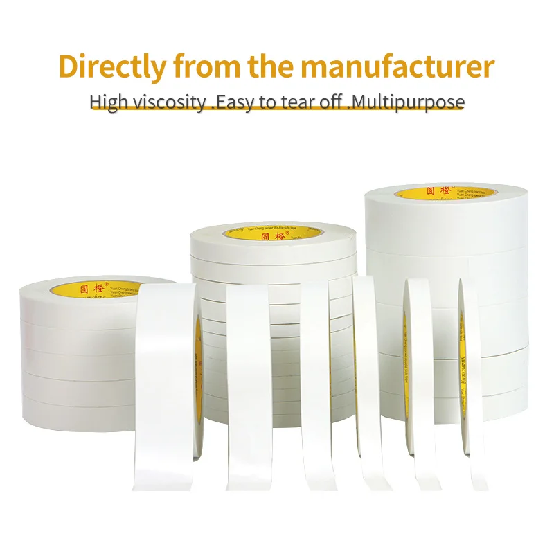 

10M Double Sided Tape Super Strong Double Faced Powerful Hand Tearing Ultra-thin High-adhesive Tape 5-40mm width